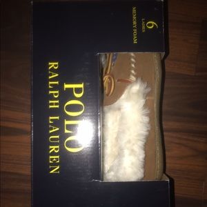 polo bear moccasin slipper